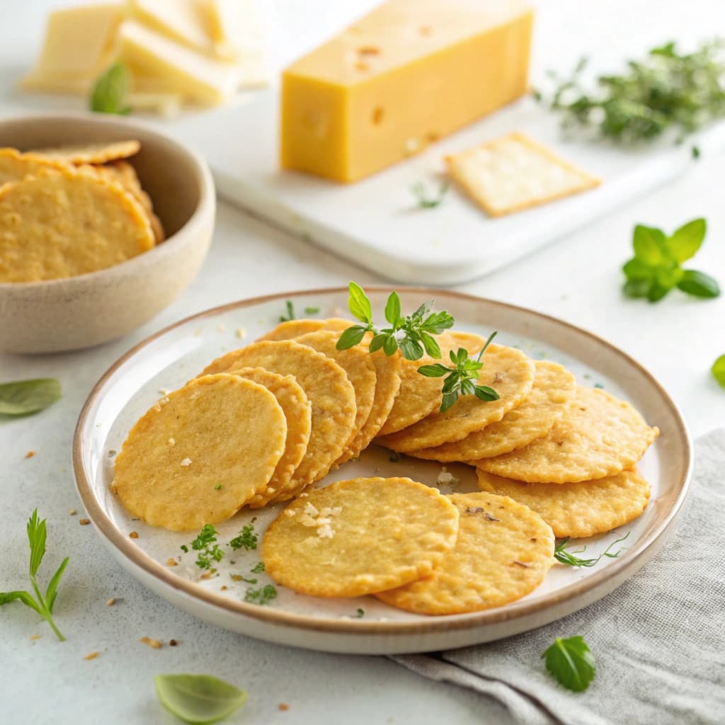 Oven-Baked Cheese Crisps