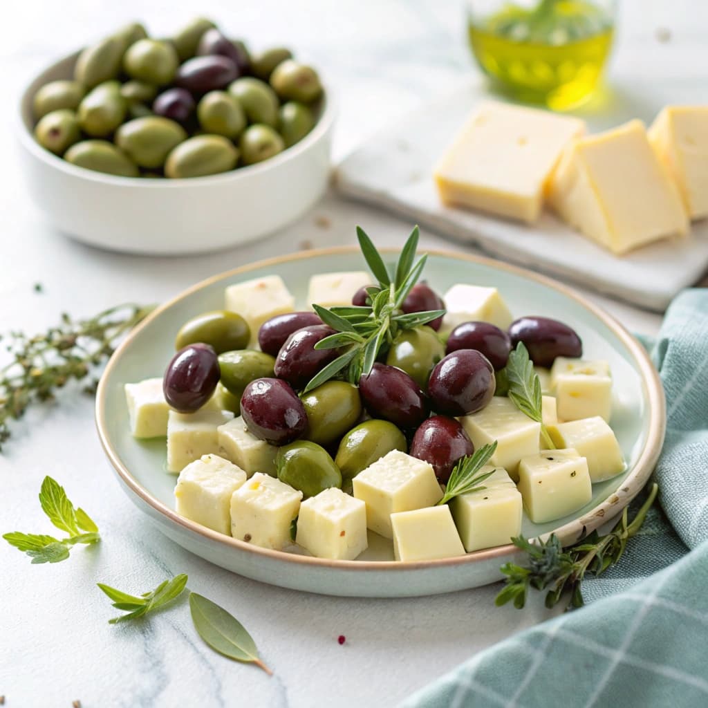 Olives & Cheese Cubes