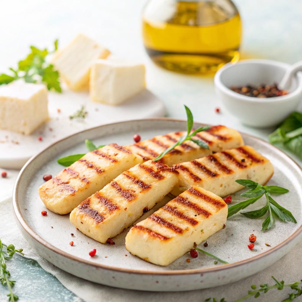 Pan-Fried Halloumi Sticks