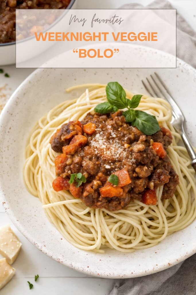 Weeknight Veggie “Bolo” Weeknight Veggie “Bolo”