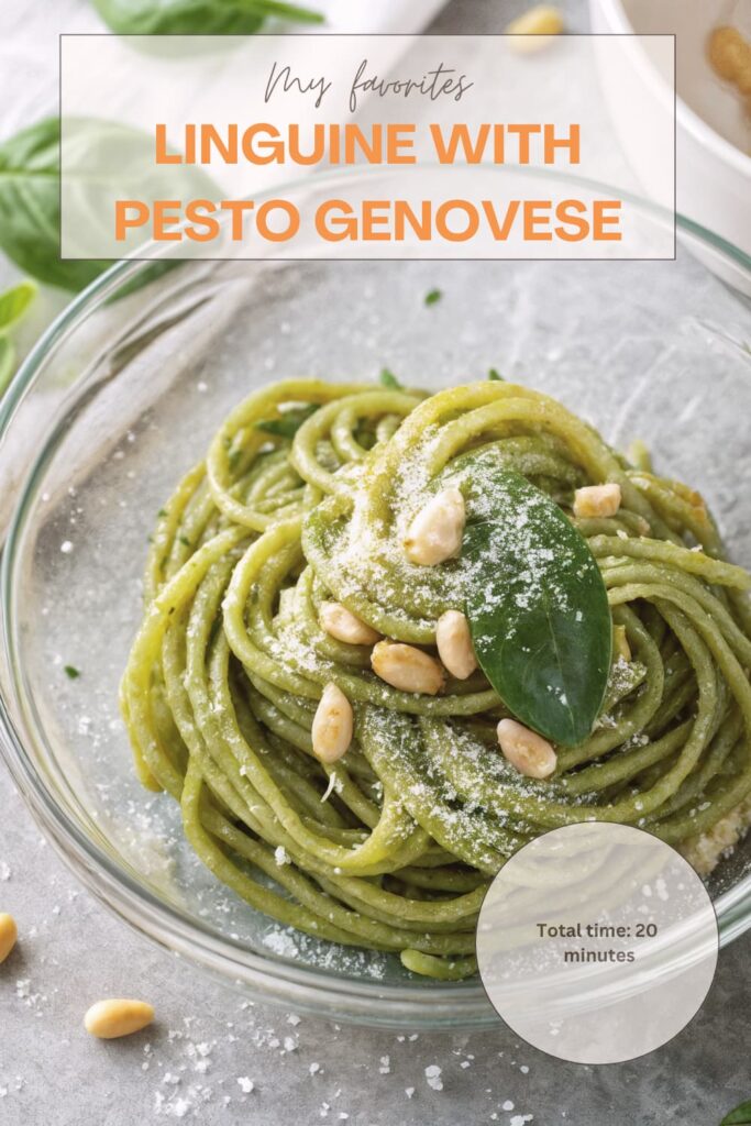 Linguine with Pesto Genovese Linguine with Pesto Genovese
