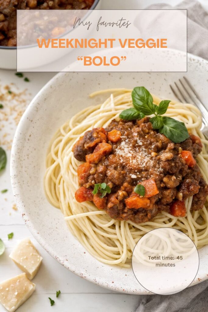 Weeknight Veggie “Bolo” Weeknight Veggie “Bolo”