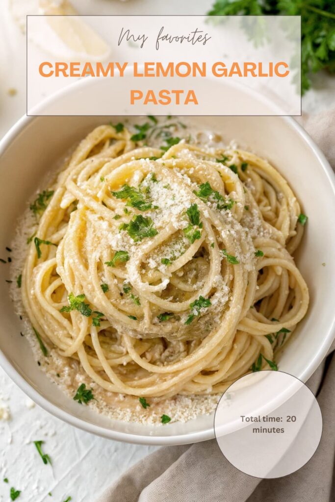 Creamy Lemon Garlic Pasta