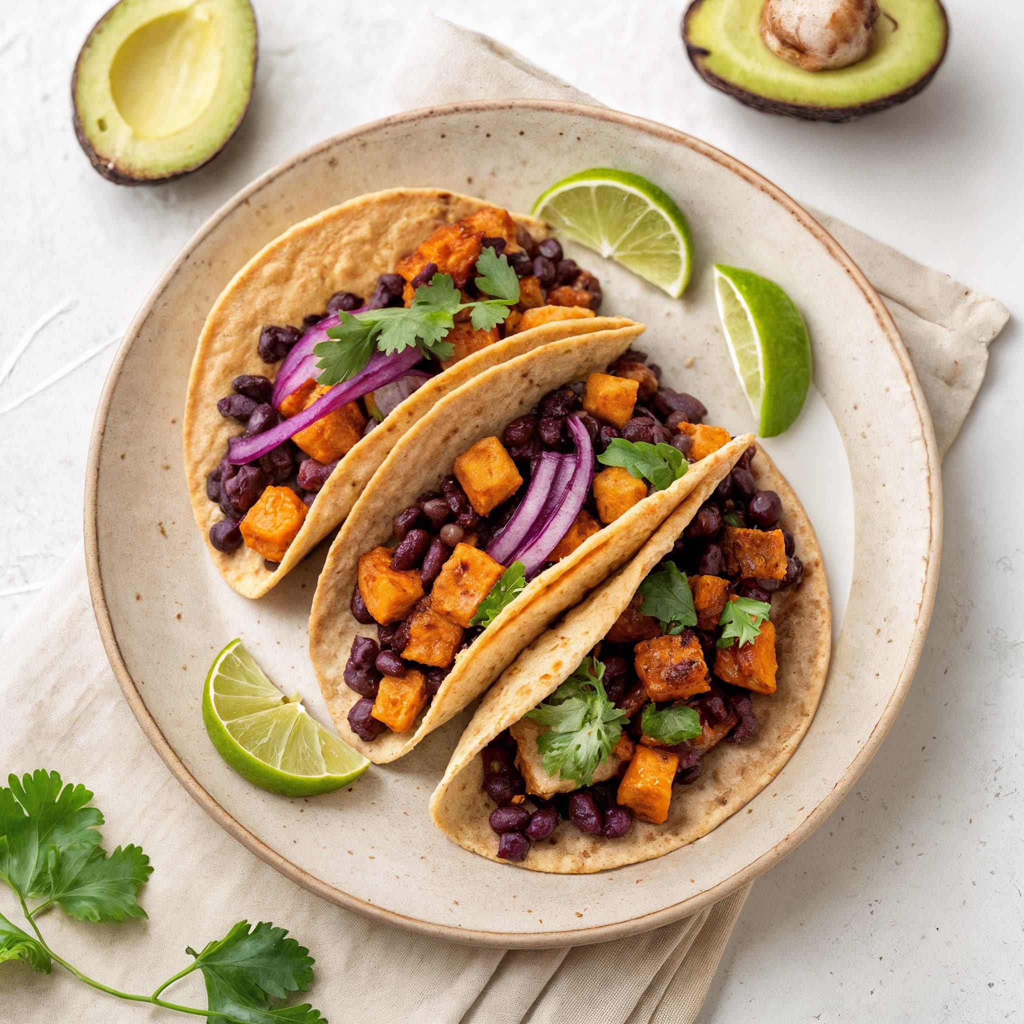 Sweet Potato Black Bean Tacos