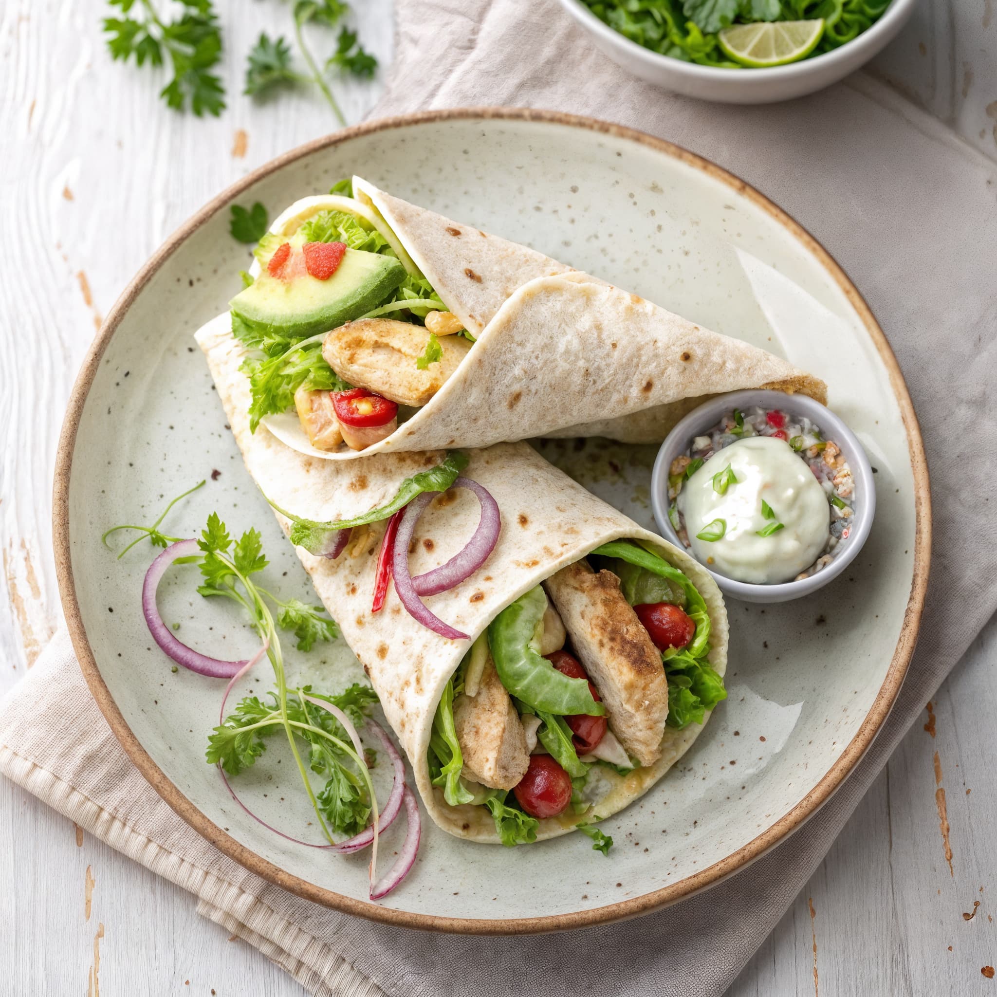 Avocado Chicken Wrap