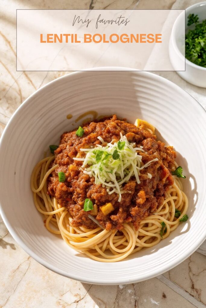 Lentil Bolognese Lentil Bolognese