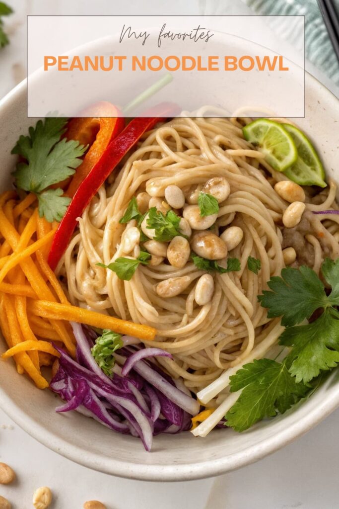 Peanut Noodle Bowl