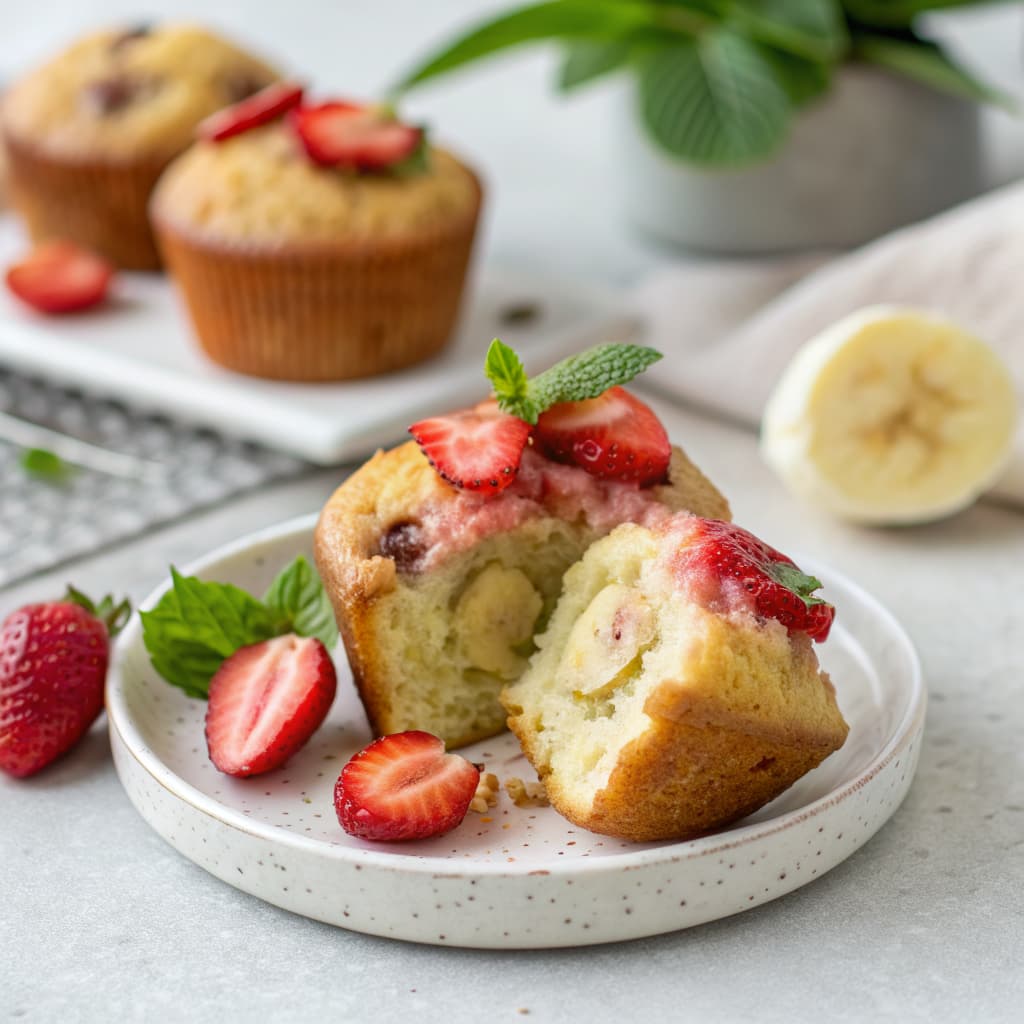 Strawberry Banana Muffin Recipes