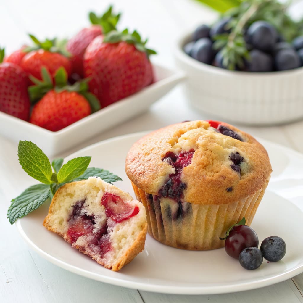 Strawberry Blueberry Muffin Recipes