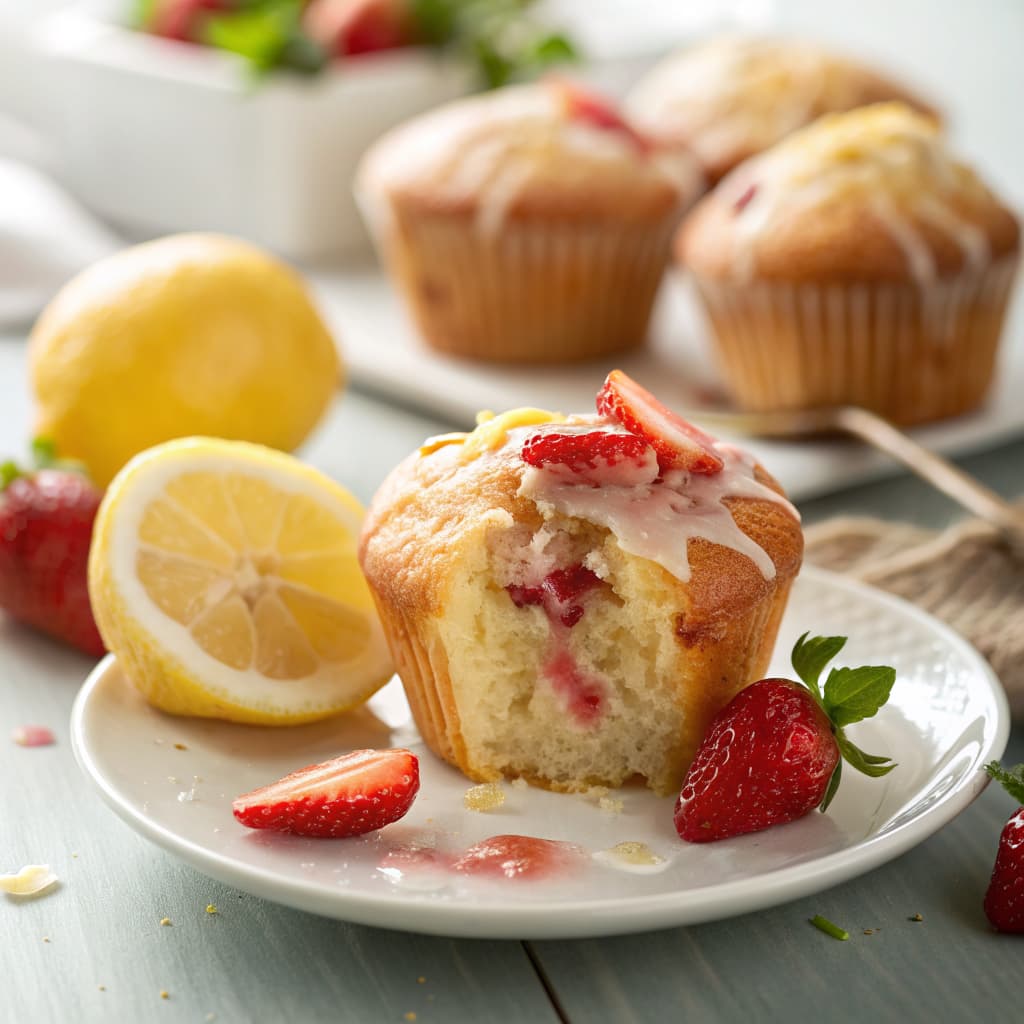 Strawberry Lemon Muffin Recipes