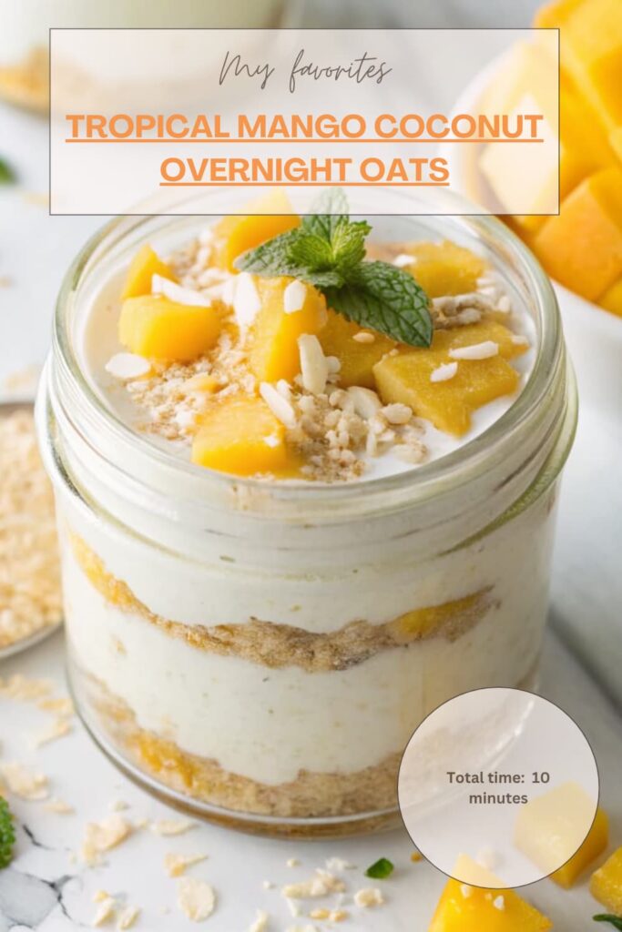 Tropical Mango Coconut Overnight Oats (2)