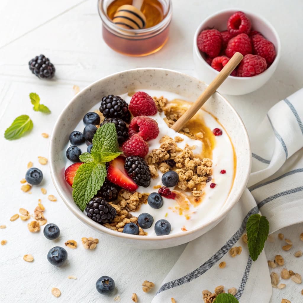 1. Berry Yogurt Breakfast Bowl