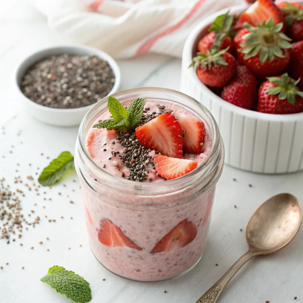 4. Strawberry Chia Pudding