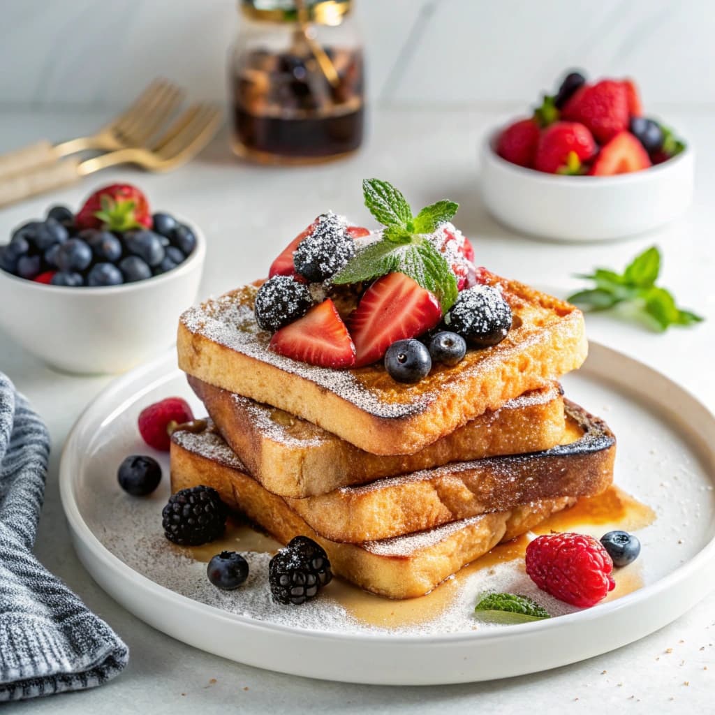 6. French Toast with Berries