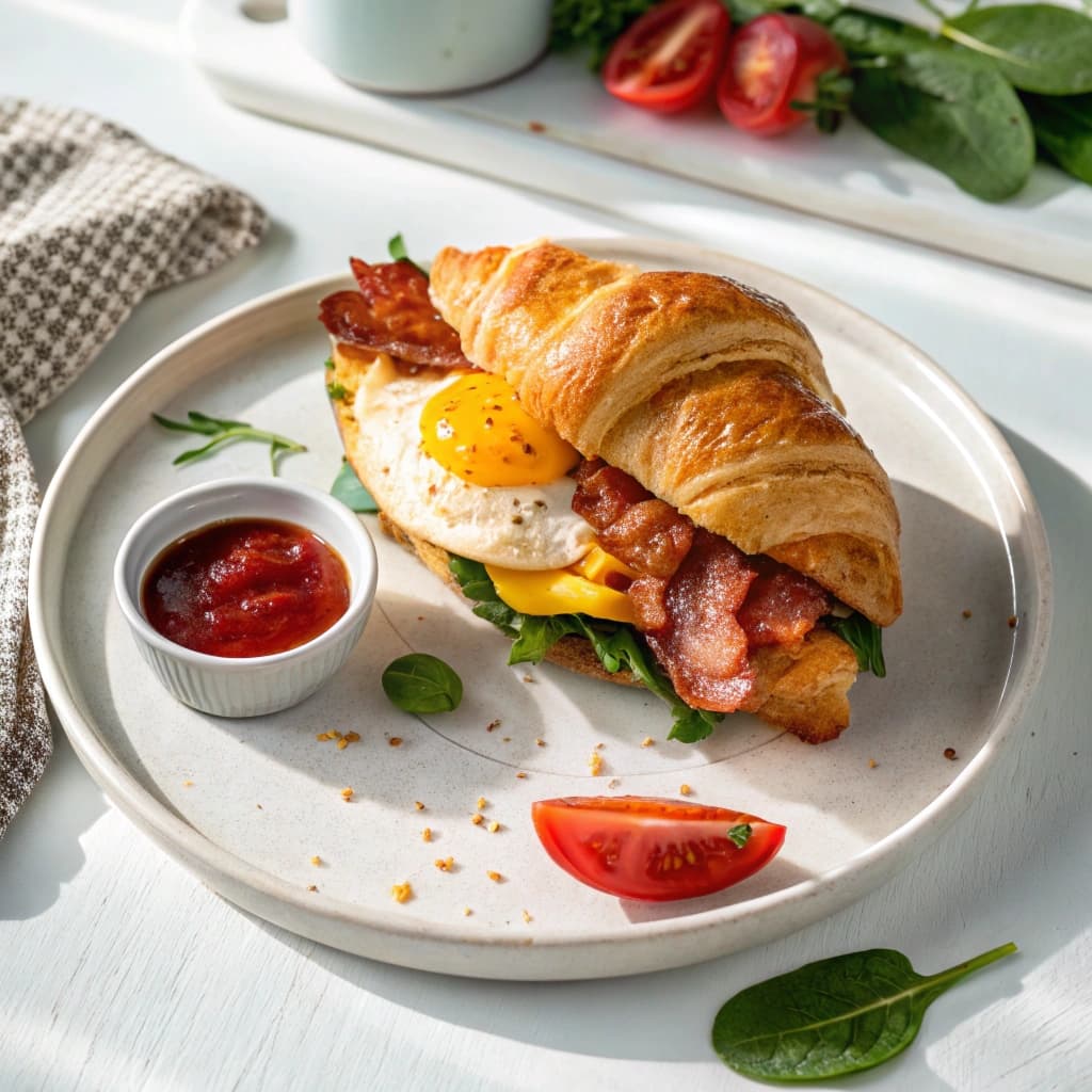 8. Croissant Breakfast Sandwich