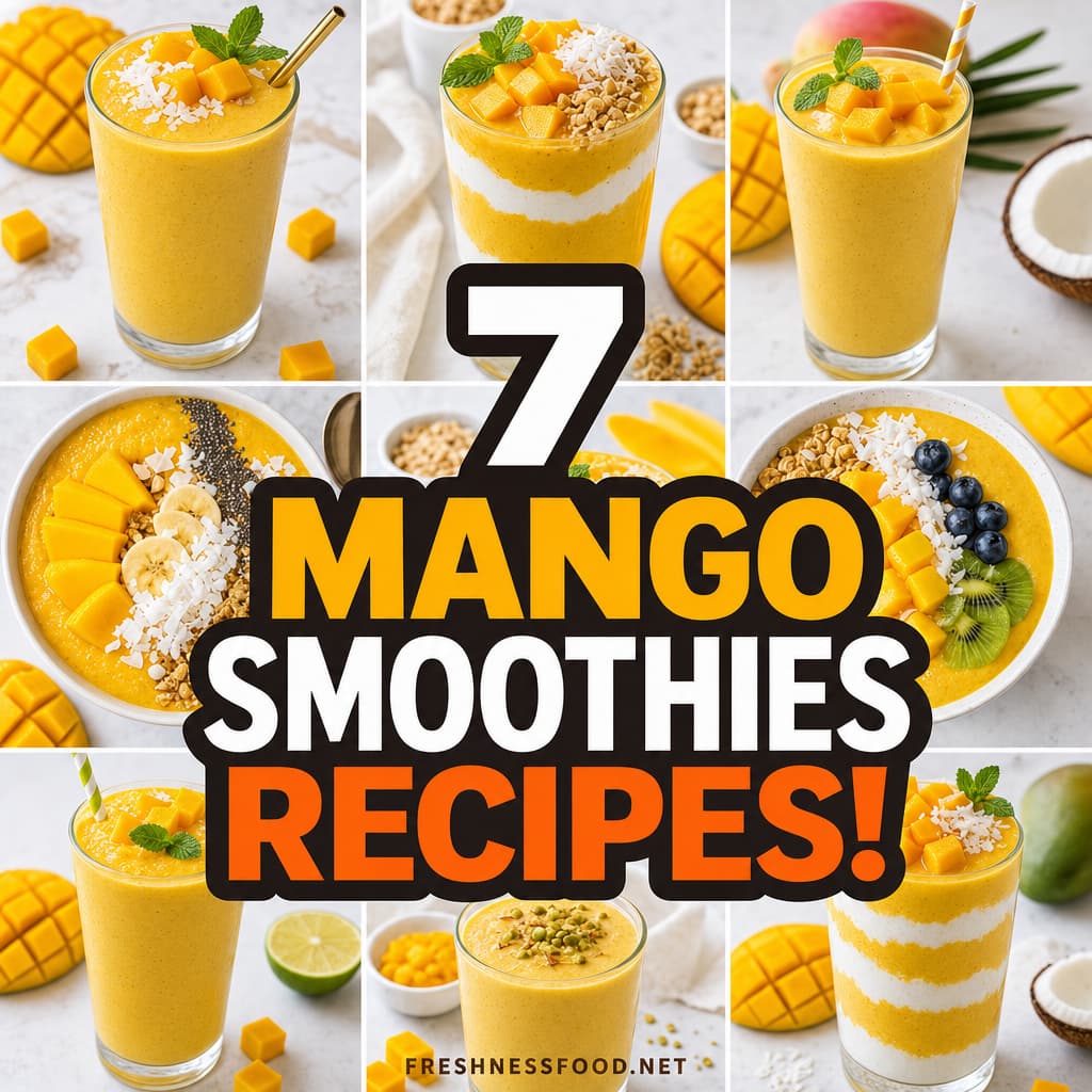 7 MANGO SMOOTHIES RECIPES