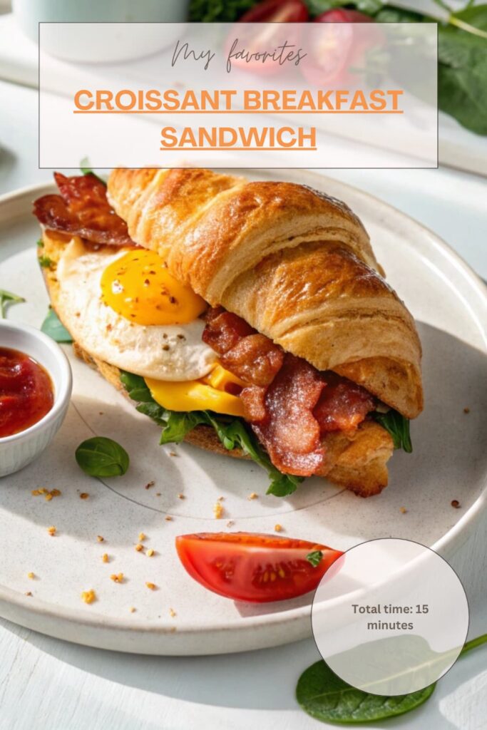 Croissant Breakfast Sandwich (1)