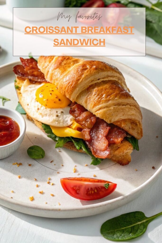 Croissant Breakfast Sandwich (2)