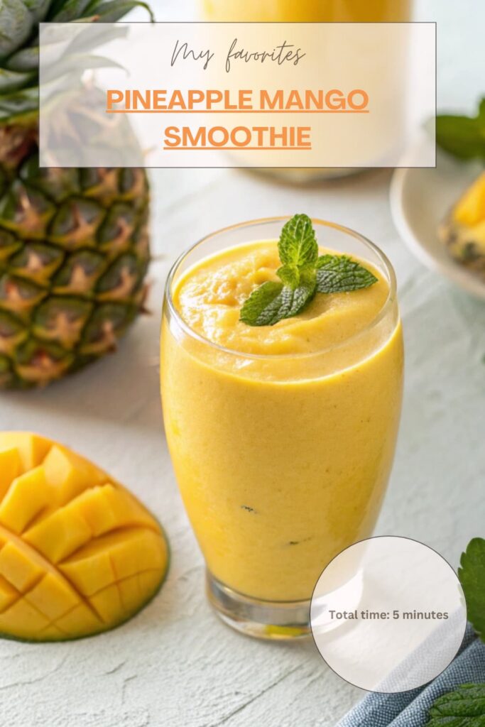 Pineapple Mango Smoothie (2)