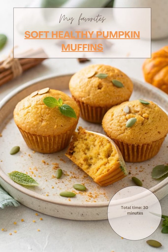 Soft Healthy Pumpkin Muffins (2)